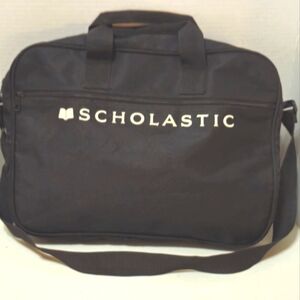 ``P25030 Black Scholastic Bag. Messenger Bag